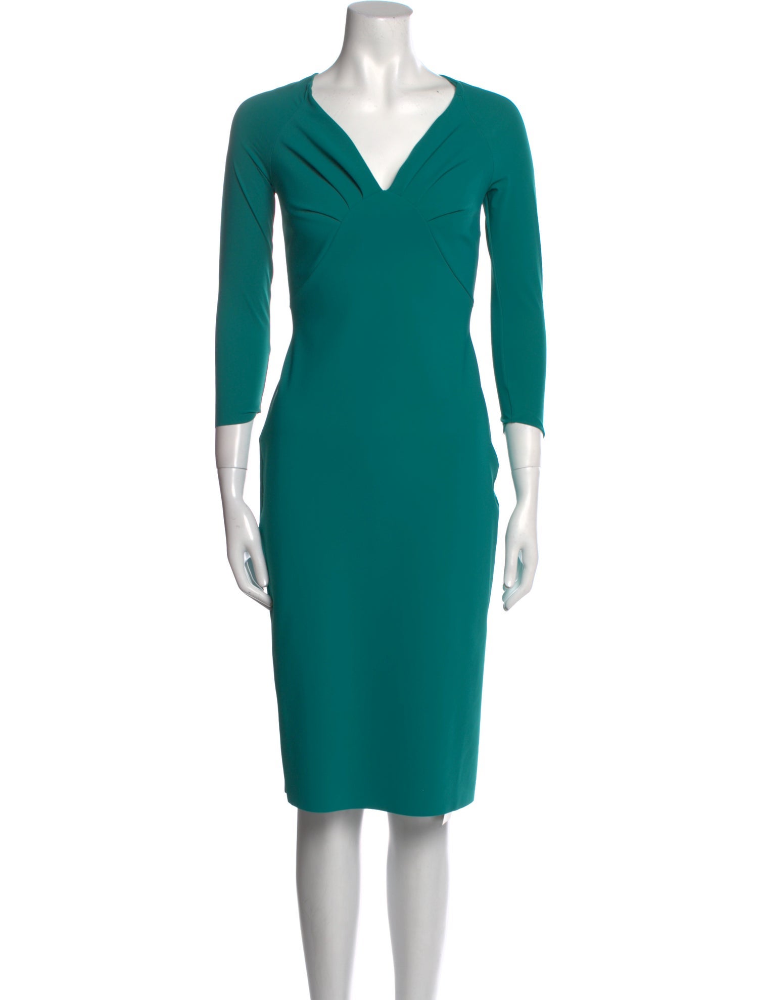 Chiara Boni V-Neck Knee-Length Dress